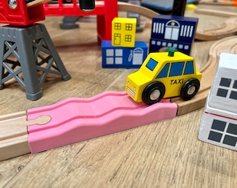 Bumpy Track for Thomas the Train, Brio, IKEA, Bigjigs, Melissa and Doug. Wooden Train accessories for Thomas the Train and Brio.