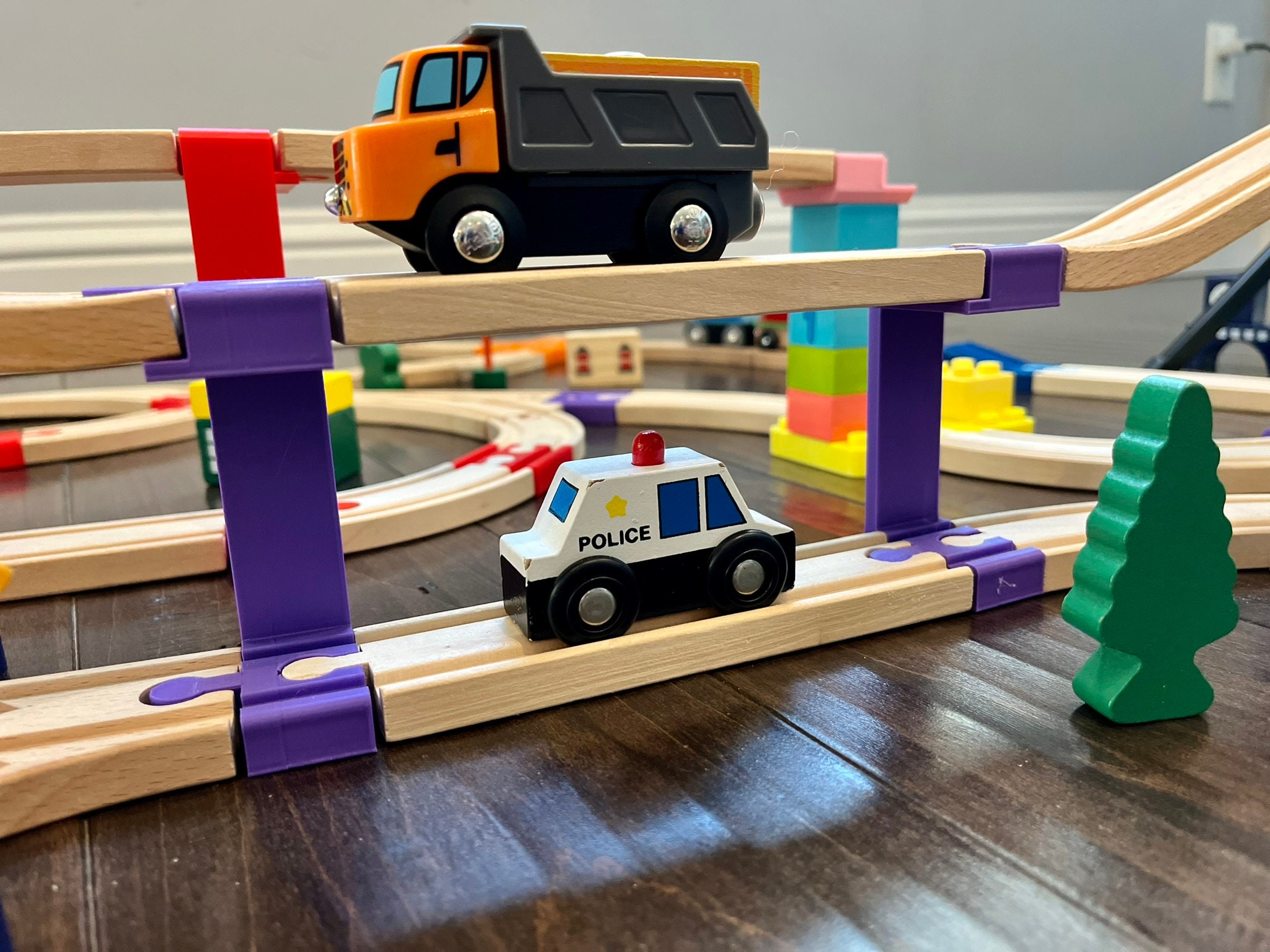 Wooden Train Supports for Thomas the Train, Brio, IKEA, Bigjigs ...