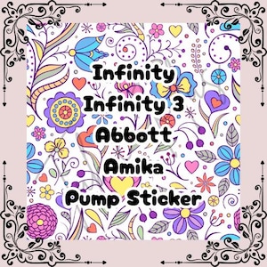 Blumen Aufkleber | Unendlichkeit | Unendlich 3 | FreeGo/Abbott | Amika