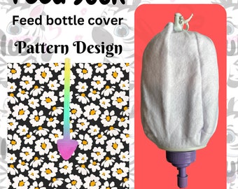 Floral Print Feed Sock | Feed Bottle Cover | 500ml or 1L | Pre Order