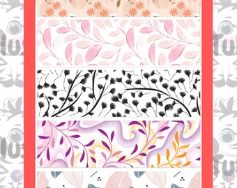 Floral Print Mix Tubie Tape, nj tube, ng tube, oxygen tube, hypafix tape