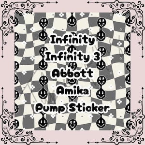 Karo Smiley Pump Aufkleber | Unendlichkeit | Unendlich 3 | FreeGo/Abbott | Amika