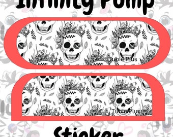 Skull Print Pump stickers | infinity or infinity pumps, Feeding Pump Sticker Decal,Gloss/Holographic