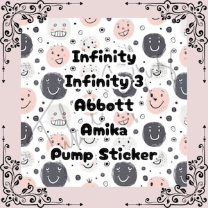 Smiley-Pumpe Aufkleber | Unendlichkeit | Unendlich 3 | FreeGo/Abbott | Amika