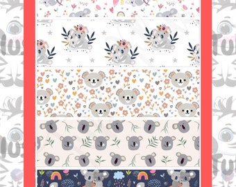 Koala Print Mix Tubie Tape, nj tube, ng tube, oxygen tube, hypafix tape