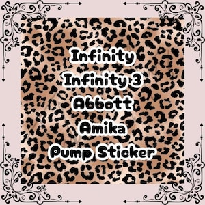 Personalised Leopard Print Pump Sticker | Infinity | Infinity 3 | FreeGo/Abbott | Amika