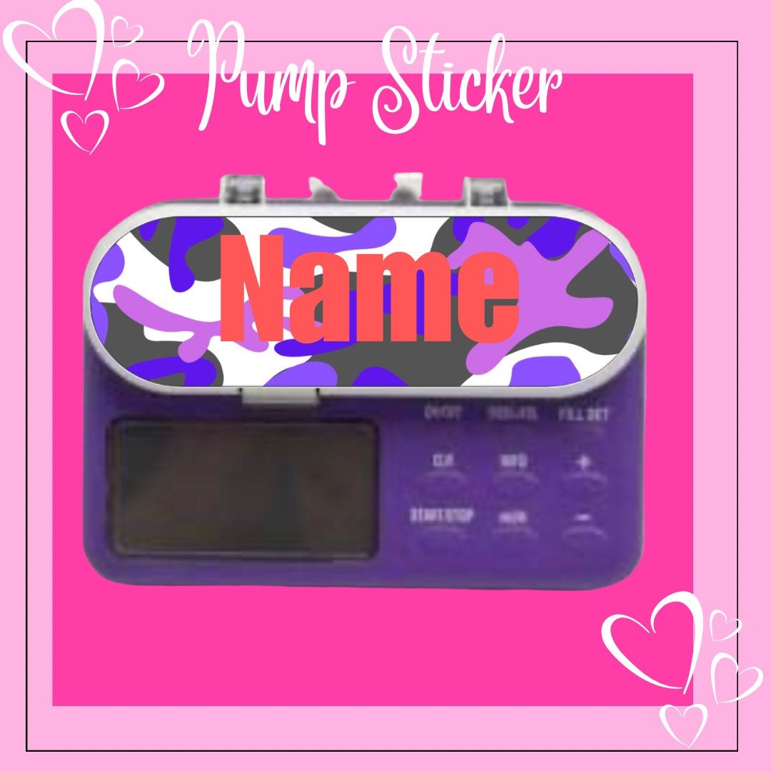 Purple Camouflage Print Pump Sticker for Nutricia Flocare - Etsy