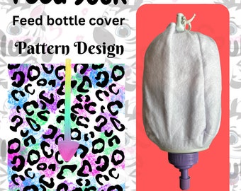 Leopard Print Feed Sock | Feed Bottle Cover | 500ml or 1L | Pre Order