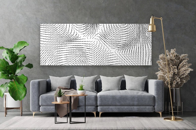 5 MAGNETIC Fields DESIGNS Vector 2D Linework Wallpaper - Etsy