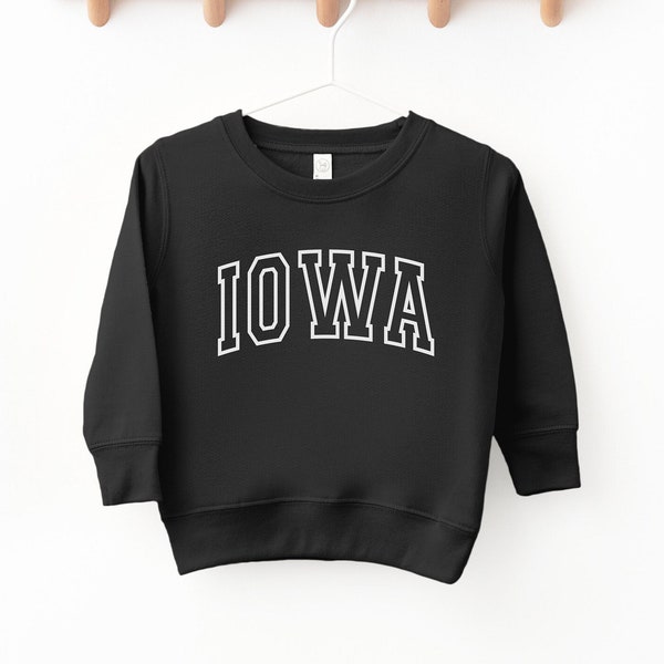 IOWA Little Kids Sweatshirt, Iowa Infant Baby Sweatshirt, Home Love Iowa Toddler Sweatshirt, Children's Iowa Sweatshirt