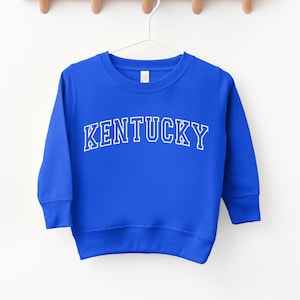Kentucky Toddler Sweatshirt: Varsity Font Kids Crewneck