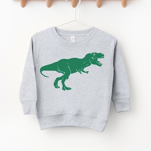 T-Rex Toddler Sweatshirt: Dinosaur Kids Crew Neck Sweater
