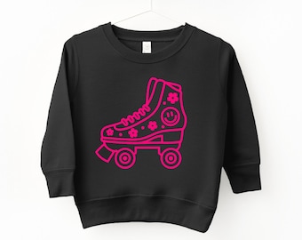 Girls Roller Skate Shirt: Retro Kids Bodysuit, T-Shirt, or Sweatshirt