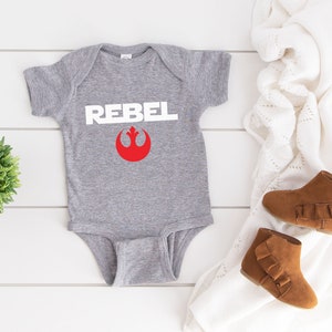 Rebel INFANT Bodysuit, Old Rebel Logo Symbol Emblem One Piece Baby Creeper