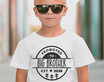 Promoted to Big Brother 2026 Kids Shirt: Announcement Tee