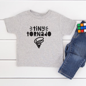 Tiny Tornado Kids Shirt, Toddler, Infant or Youth T-shirt, Boys, Girls, Children&#39;s Unisex Tshirt, Funny Cute Kids T Shirt
