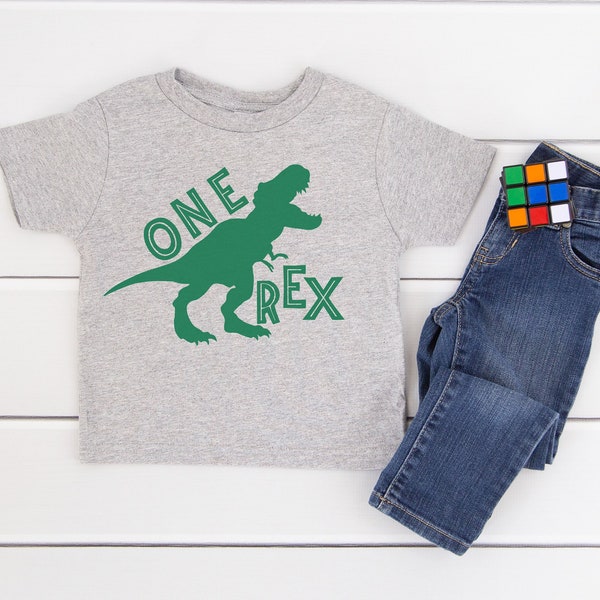 Ein Rex Säugling Shirt, ein Rex kleines Kinder Sweatshirt, ersten Geburtstag Dinosaurier Thema, ein Rex Dinosaurier Bodysuit, ein Rex Baby T-shirt