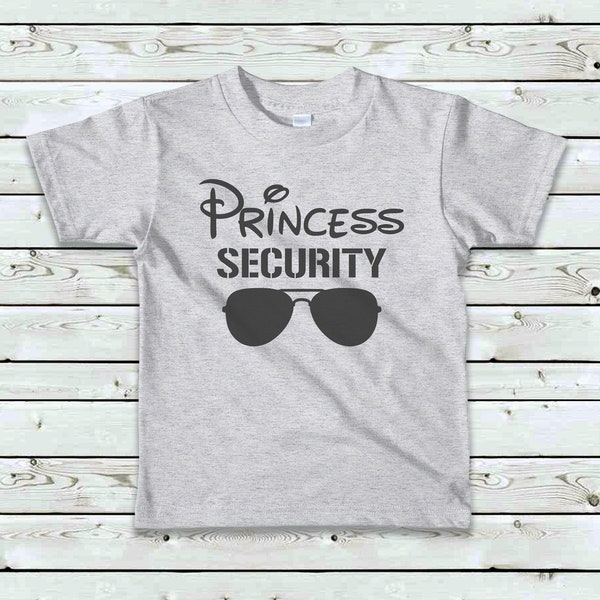 Princess Security Kids T-shirt, Princess Security Toddler Shirt, Infant Princess Security Shirt, Youth Unisex Kids Princess Security T Shirt