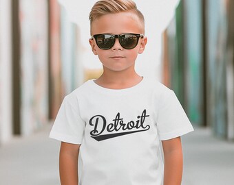Detroit Kids T-Shirt: MI Toddler Tee or Baby Bodysuit