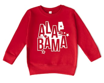 Alabama Infant/Toddler Sweatshirt - Alabama State Pride Kids Long Sleeve Sweater