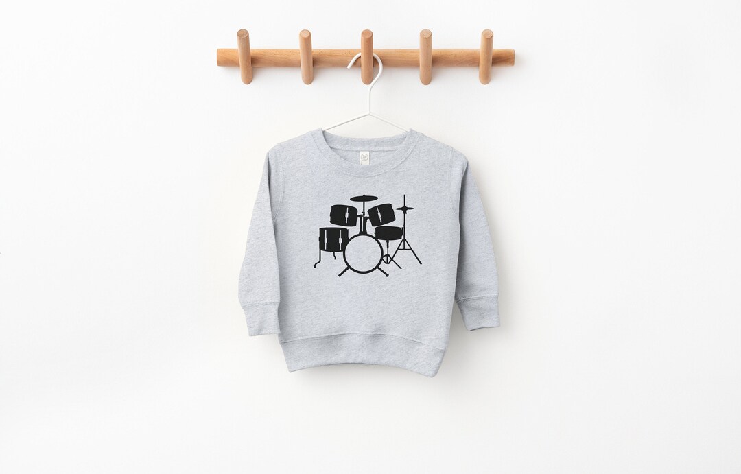 Drum Set Toddler Sweatshirt, Boys, Girls, Children's Unisex Sweatshirt