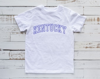 Kentucky Kids T-Shirt: Varsity Font Toddler Tee or Bodysuit