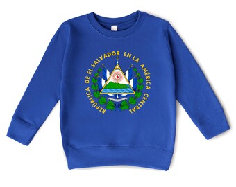 El Salvador Infant/Toddler Sweatshirt - Salvadoran Coat of Arms Little Kids Sweater