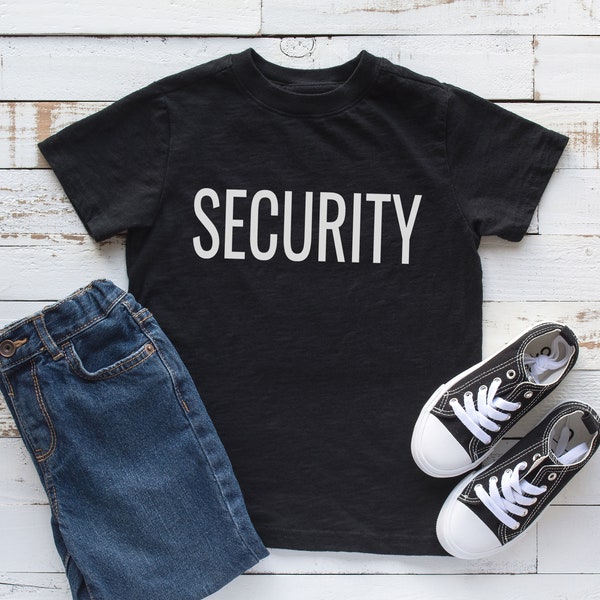 Security Kids Shirt, SECURITY Toddler T-shirt, Security Youth Tee, Security Infant Bodysuit, Security Little Kids Sweatshirt