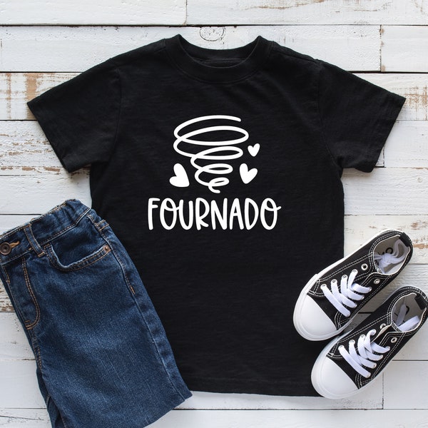 Chemise Fournado 4e anniversaire pour tout-petit : motif « Fournado »