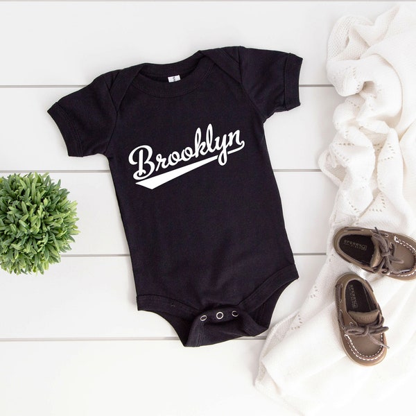 Brooklyn Infant Bodysuit, BK Brooklyn One Piece Baby Creeper