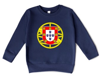 Portugal Infant/Toddler Sweatshirt - Portuguese Coat of Arms Little Kids Sweater