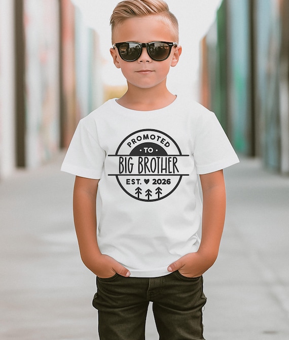 Promoted to Big Brother 2026 Kids Shirt: Announcement Tee - Etsy