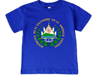 El Salvador Infant/Toddler/Youth T-shirt - Salvadoran Coat of Arms Kids Shirt