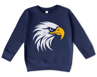 American Bald Eagle Kids Sweatshirt: Patriotic USA Pride