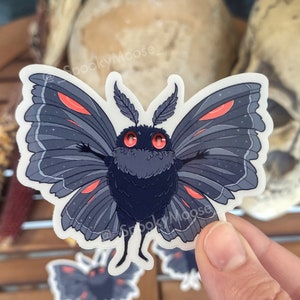 Cute Mothman Sticker | Cryptid Creature decal | Spooky cute vinyl | Occult vibes | Cryptozoology | Urban Legends | Point Pleasant
