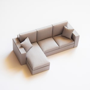 Dollhouse miniature sofa 1/24, Doll House miniature furniture, Miniature couch, Doll house accessories