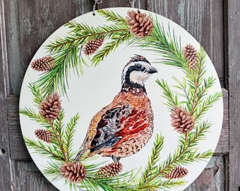 Quail Door Hanger (art by LA)