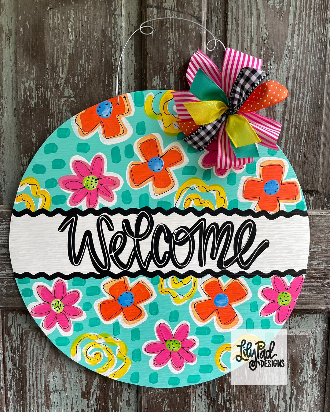 Tropical Hello Rounds Summer Floral Hello Round Template - Etsy
