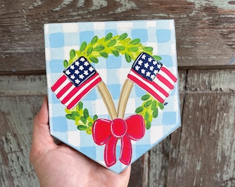 Patriotic wreath “LilyPad Little” attachment