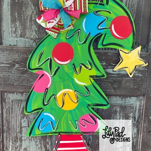 Door Hanger Template -Crooked Christmas Tree
