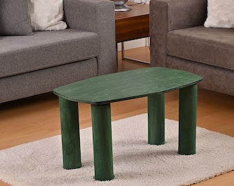 VERDE Rectangular Coffee Table,  Wooden SCANDINAVIAN Coffee Table, Wooden Modern Style Coffee Table, Custom Wooden Coffee Table