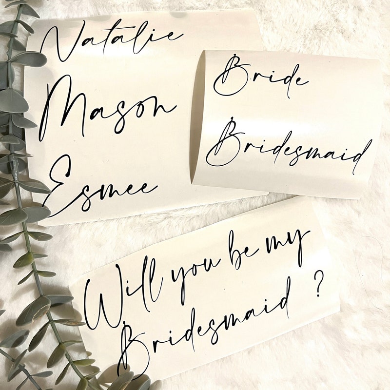 Vinyl Name Sticker - Etsy