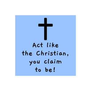 Anonymous Christian Card