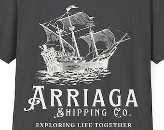 Vintage Ship Graphic Tee, Nautical Adventure Shirt