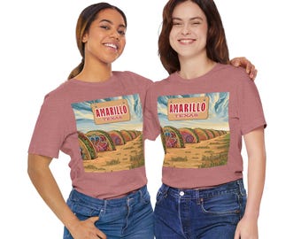 Amarillo Texas T-Shirt: Taco Ranch Cadillac Parody Art