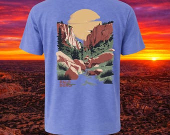 Palo Duro Canyon T-shirt: Spanish Skirts Texas Landscape Art