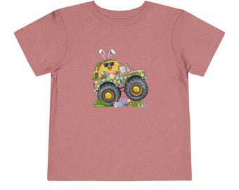 Easter Bunny Taco Monster Truck Shirt: Kids Spring Egg Hunt Tee