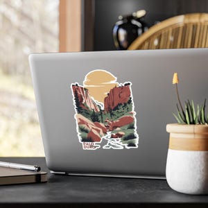 Palo Duro Canyon Sticker Texas Hiking Adventure Vinyl Decal Nature Lover Gift Outdoor Camping Sticker Travel Souvenir for Waterbottle Laptop