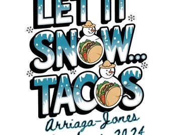 Personalized Family Name Christmas Tacos Amarillo Texas