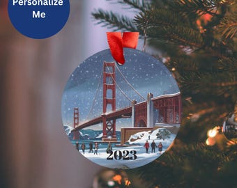 Personalized Vacation Ornament: Custom Acrylic Travel Keepsake